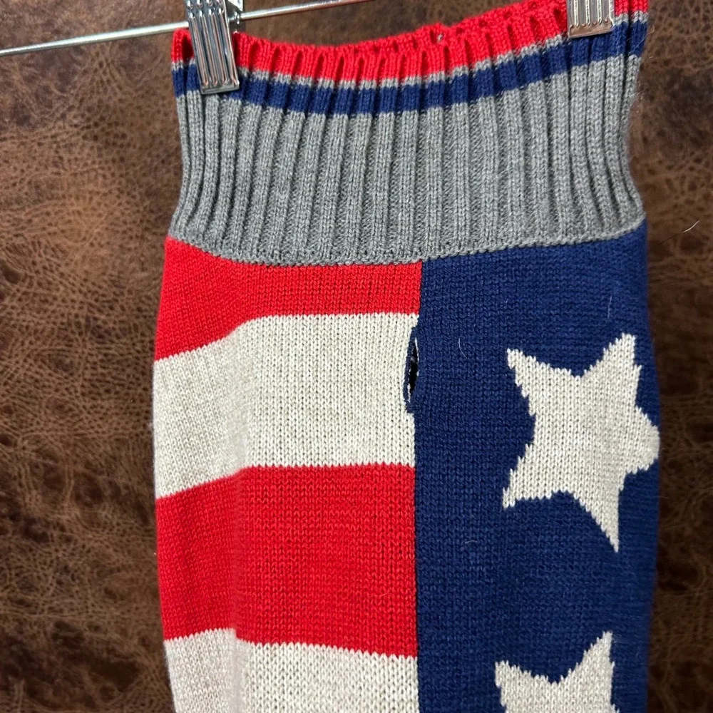 NWT USA Stars and Stripes Patriotic America XL‎ Dog Pet Sweater